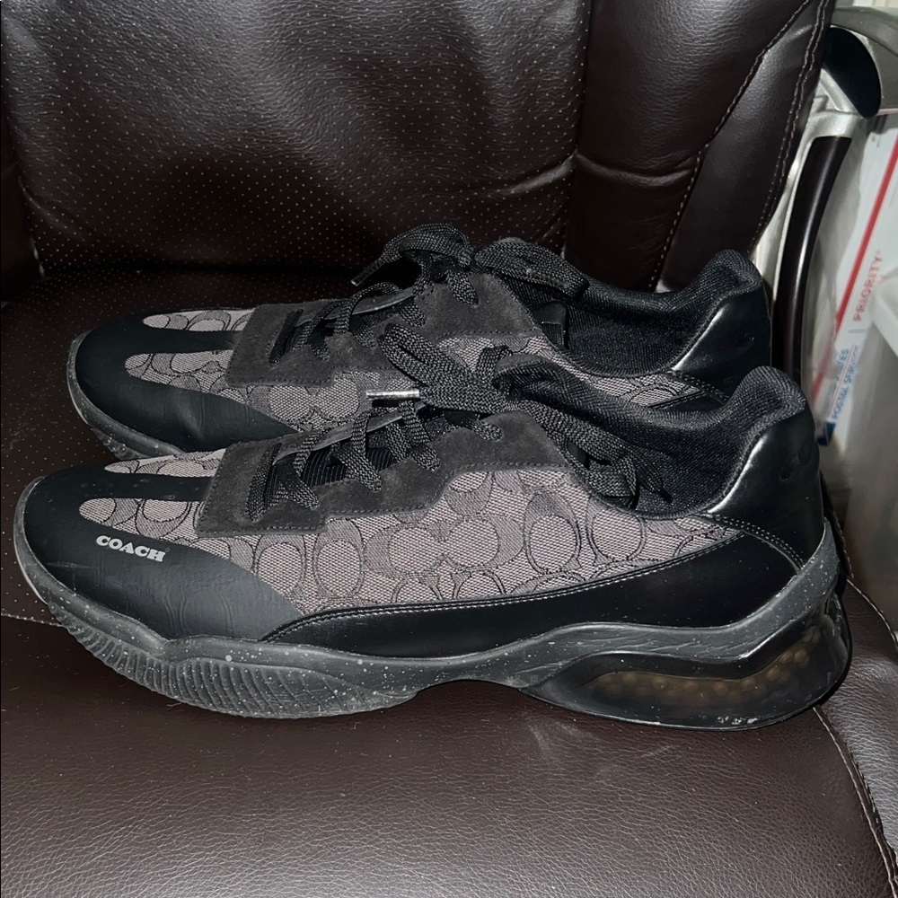 Coach Black and Gray Men's Sneakers - Picture 2 of 6